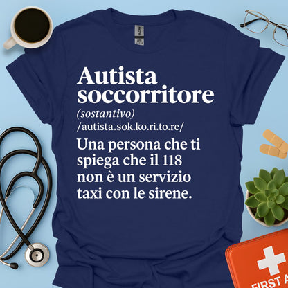 Maglietta Autista Soccorritore 118 – Regalo Divertente Ambulanza