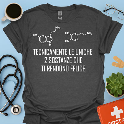 Maglietta Serotonina e Dopamina