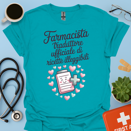 Farmacista traduttore ufficiale di ricette illeggibili — Farmacista Donna Maglietta