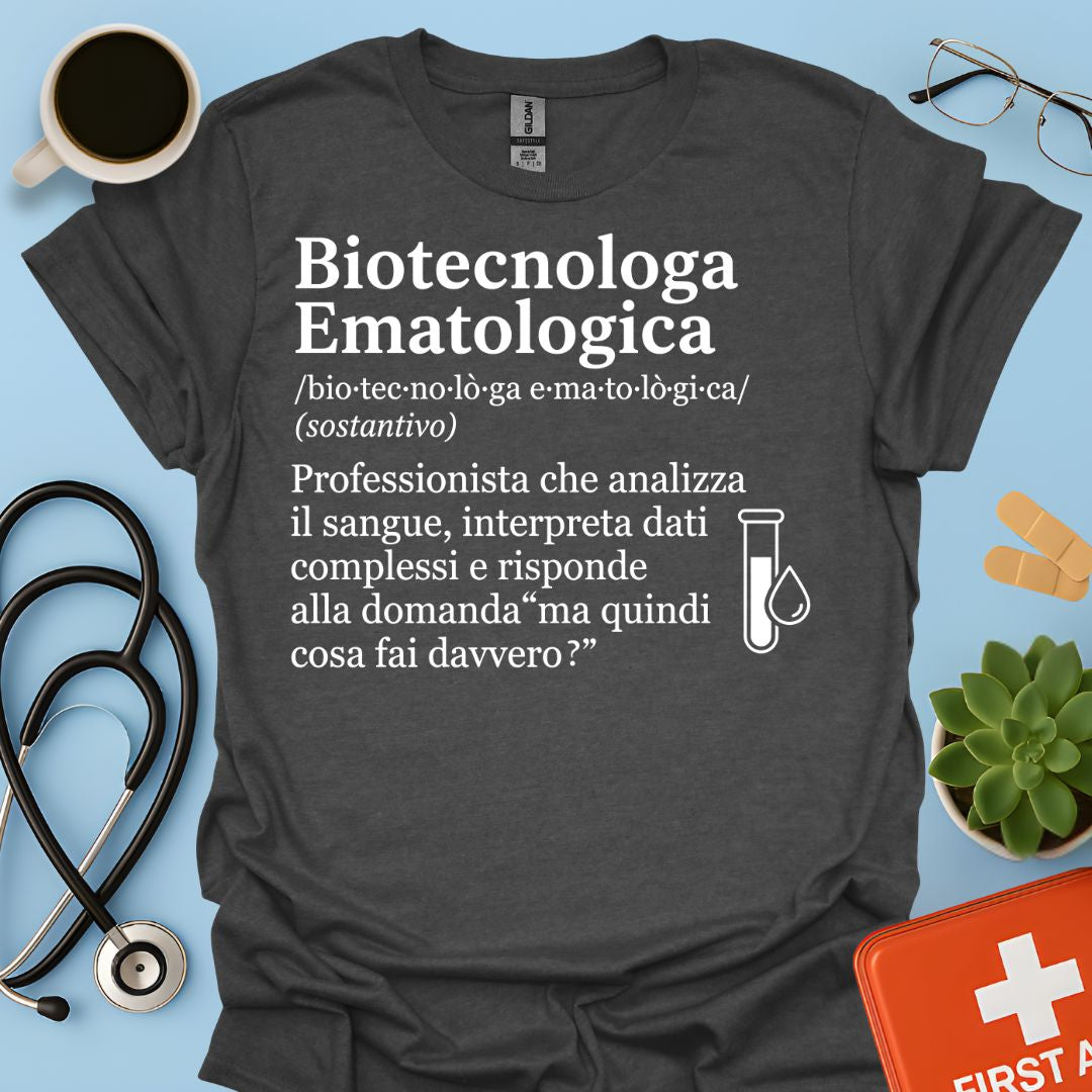 Maglietta Biotecnologa Ematologica