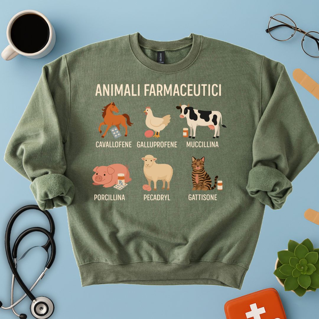 Felpa Divertente Veterinaria / Farmacista