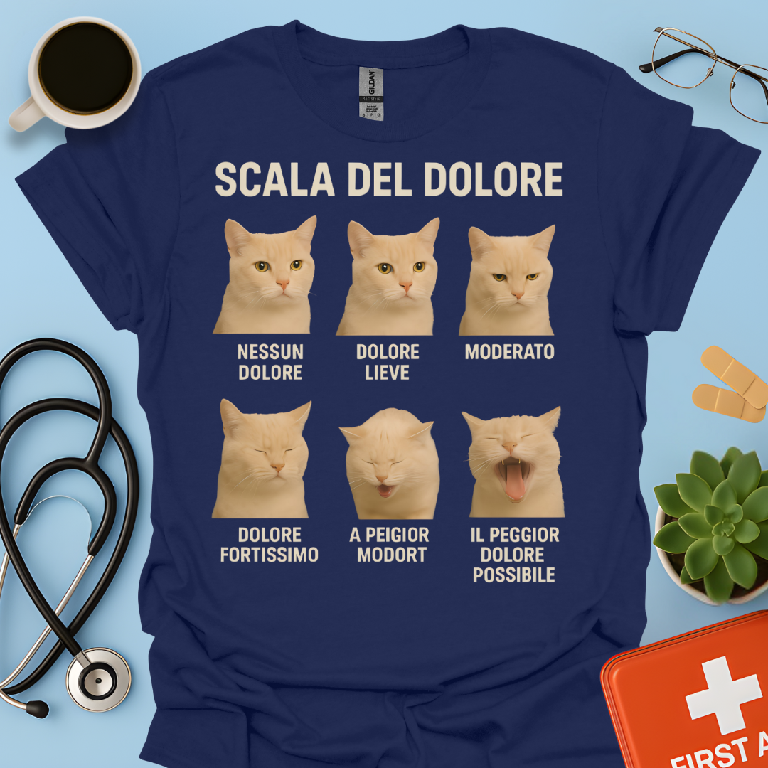 Scala del Dolore dei Gatti - Infermiera Anestesista Maglietta