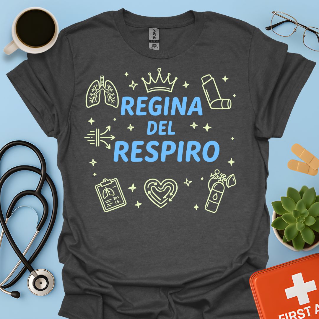 Regina del Respiro - Maglietta Pneumologia e Fisiopatologia Respiratoria