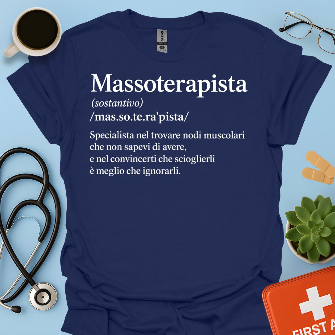 Maglietta Definzione Massoterapista