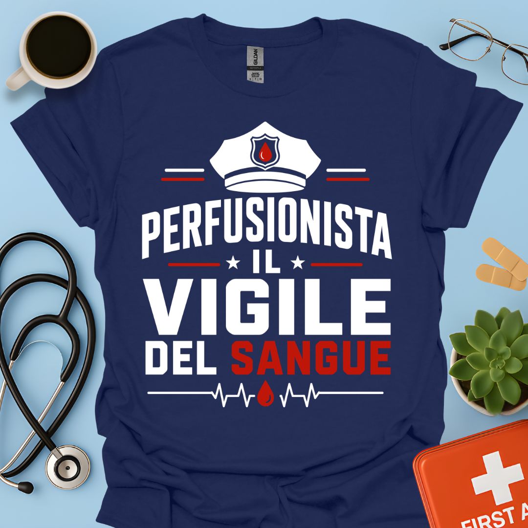 Regalo Perfusionista – Maglietta "Il Vigile del Sangue"