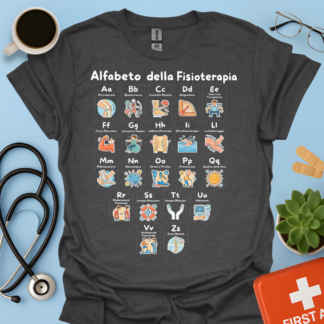 Maglietta Alfabeto Fisioterapia