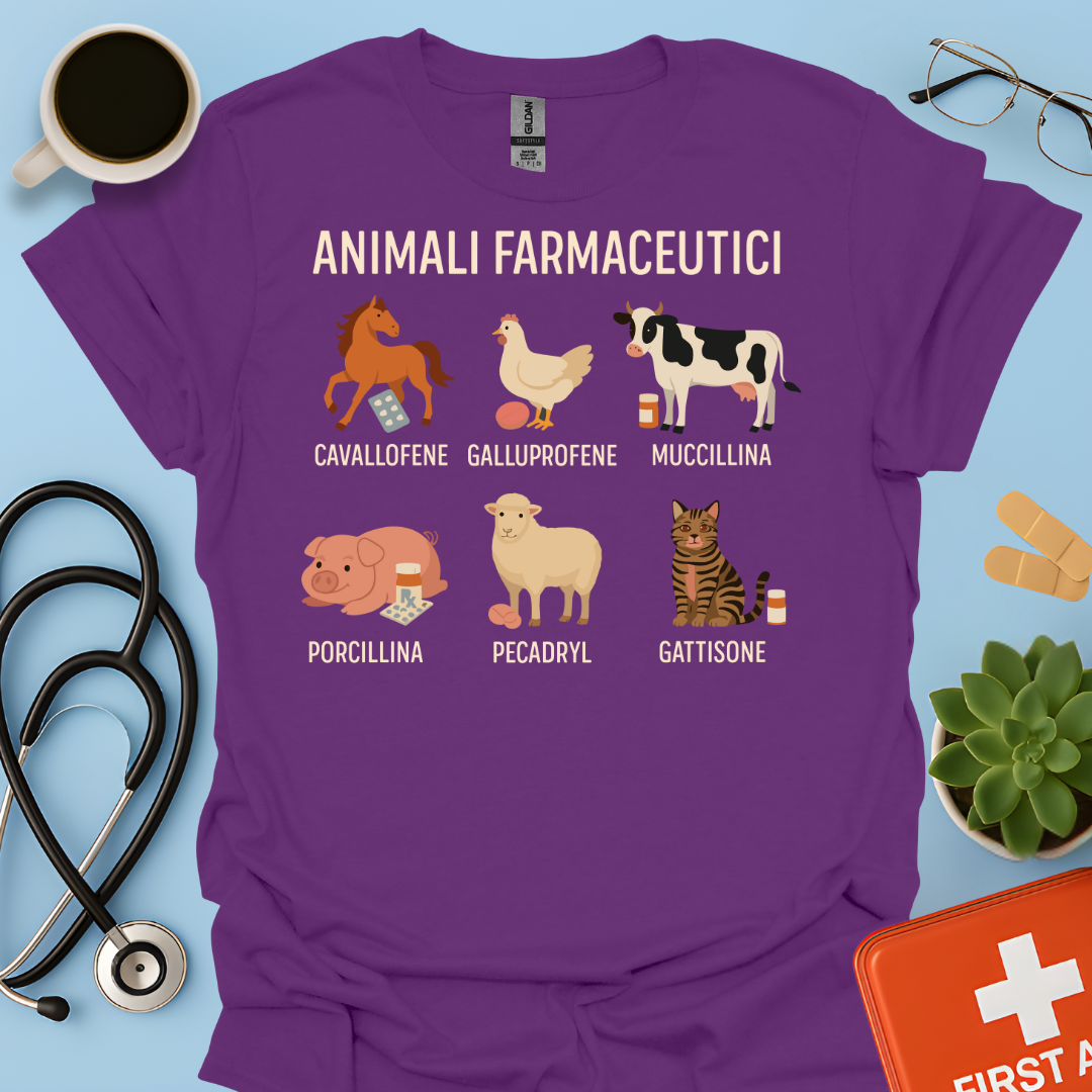Animali Farmaceutici - Farmacista / Veterinaria Maglietta