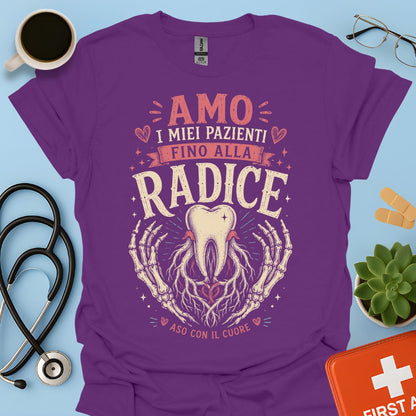 Maglietta ASO "Fino alla Radice" – Regalo Assistente Studio Odontoiatrico