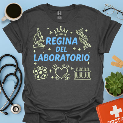 Regina del Laboratorio - Maglietta Tecnica di Laboratorio Biologa