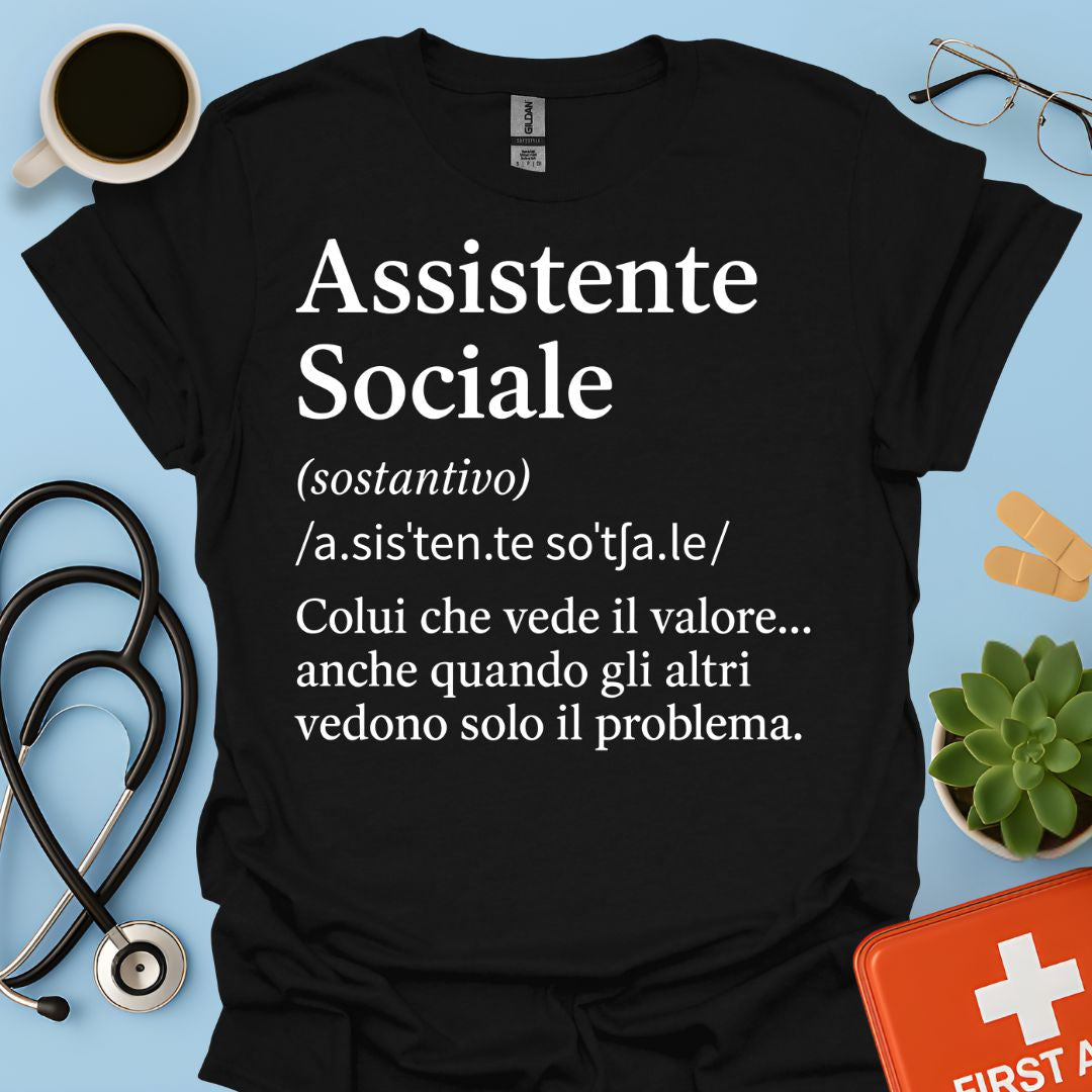 Maglietta Definizione Assistente Sociale
