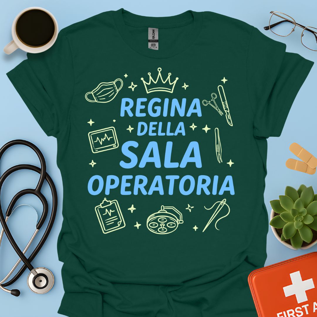 Regina della Sala Operatoria - Maglietta Infermiera e Chirurgo