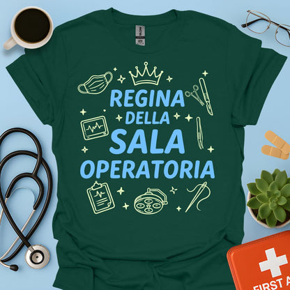 Regina della Sala Operatoria - Maglietta Infermiera e Chirurgo