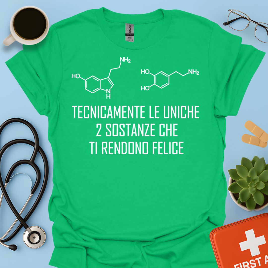 Maglietta Serotonina e Dopamina