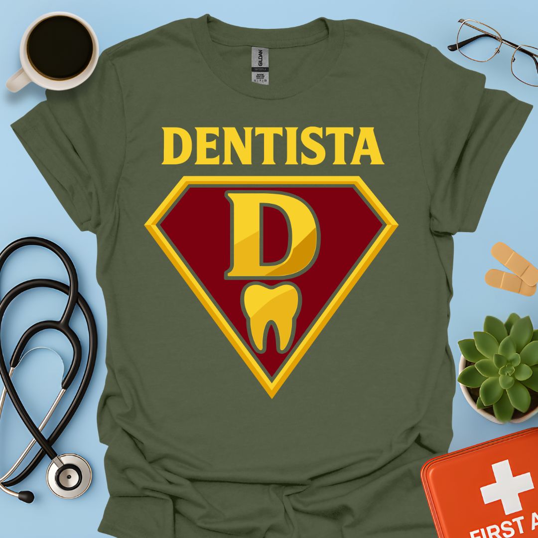 Dentista Supereroe – T-shirt Divertente Regalo Odontoiatra