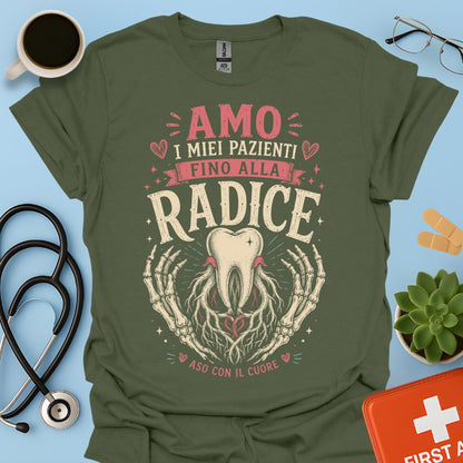 Maglietta ASO "Fino alla Radice" – Regalo Assistente Studio Odontoiatrico