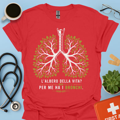 Maglietta Pneumologo – L'Albero della Vita? Per Me Ha i Bronchi