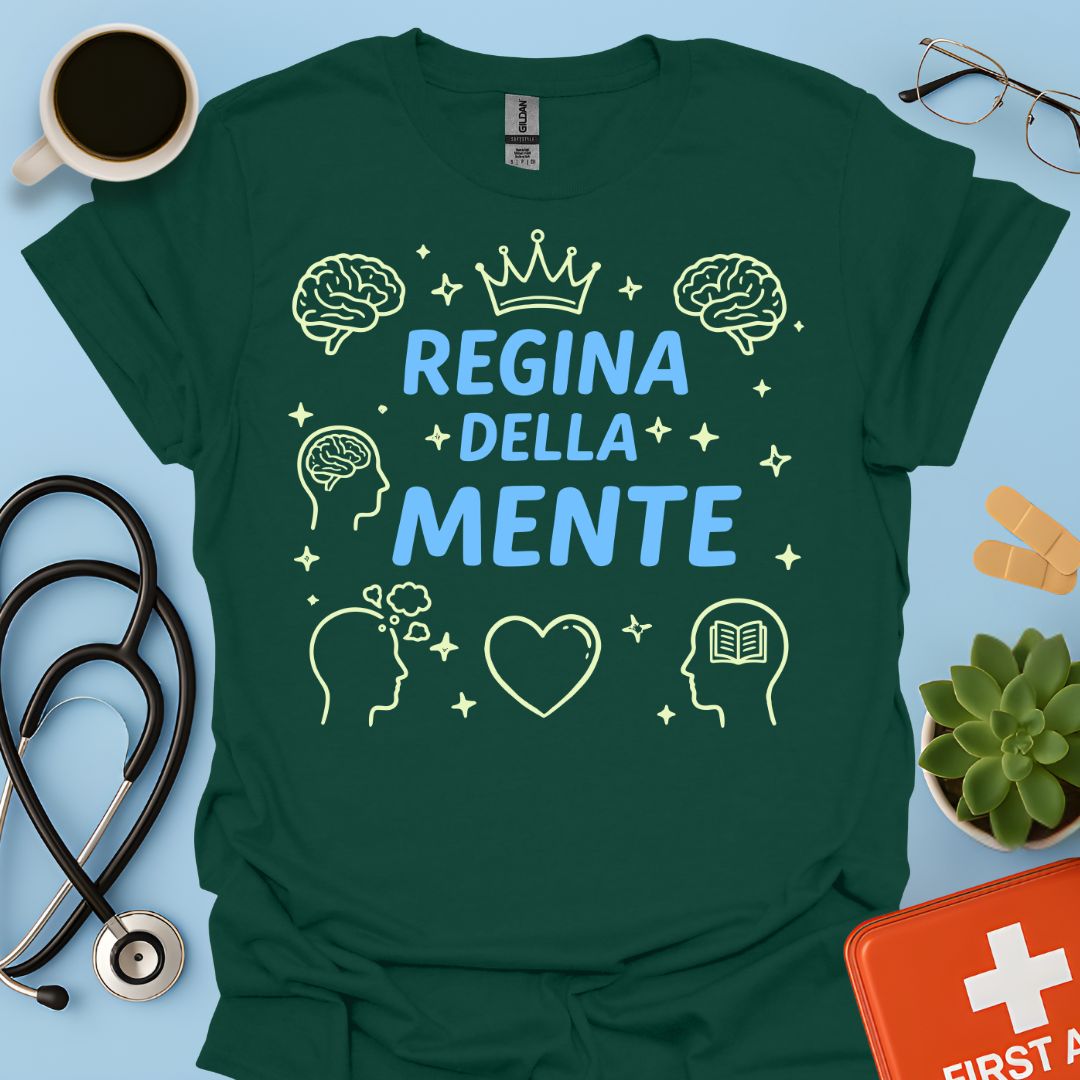 Regina della Mente - Maglietta Psicologa e Psichiatra