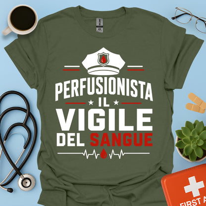 Regalo Perfusionista – Maglietta "Il Vigile del Sangue"
