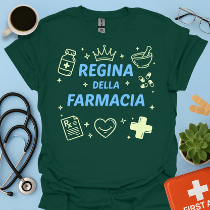 Regina della Farmacia - Maglietta Farmacista e Tecnica Farmaceutica