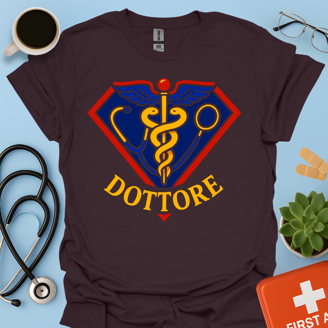 Regalo Divertente Super Dottore Medico Maglietta