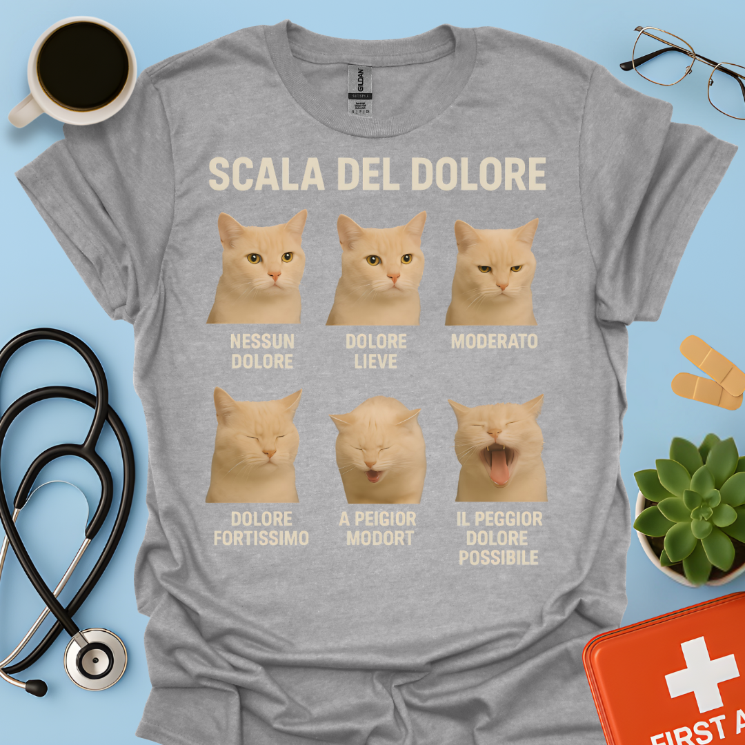 Scala del Dolore dei Gatti - Infermiera Anestesista Maglietta