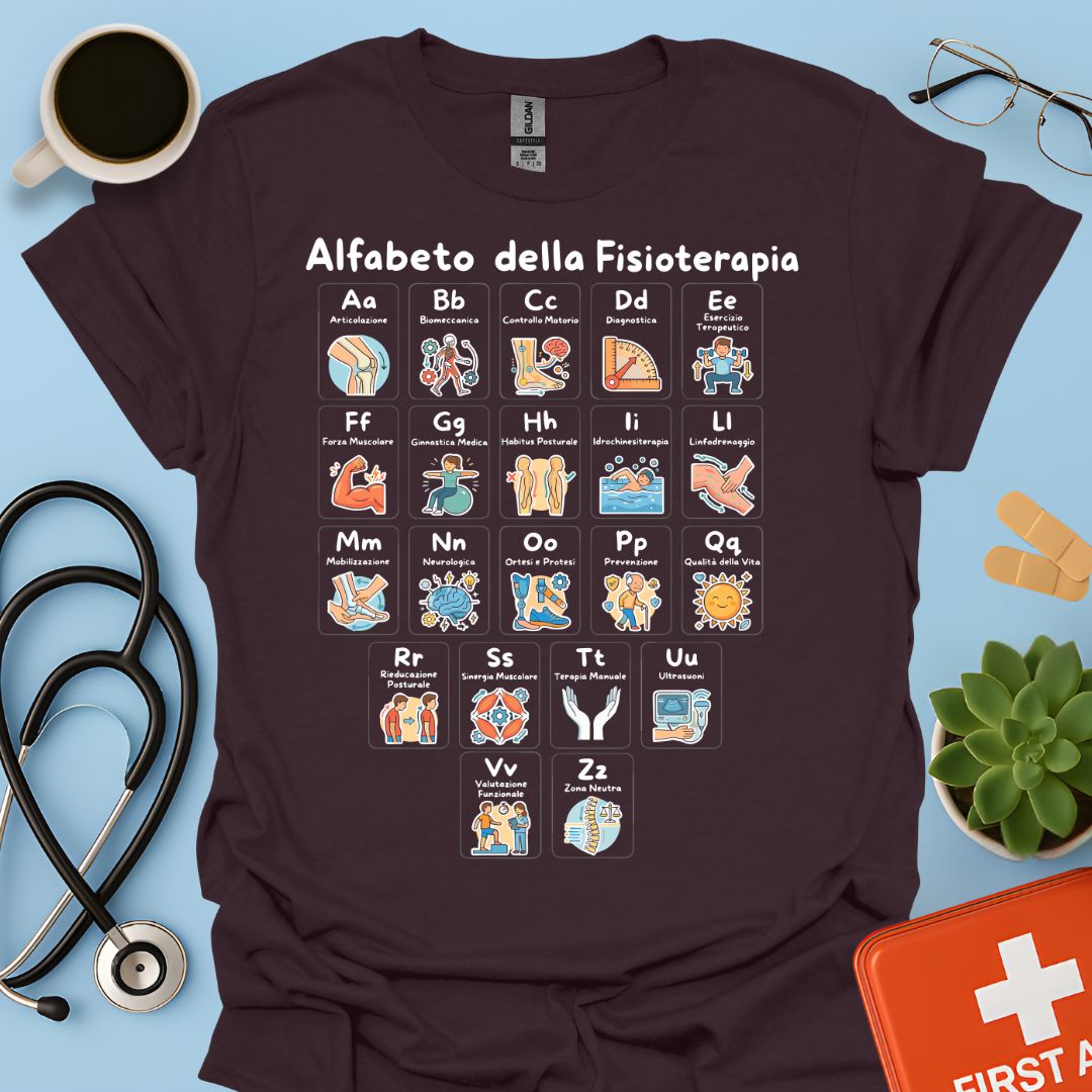 Maglietta Alfabeto Fisioterapia