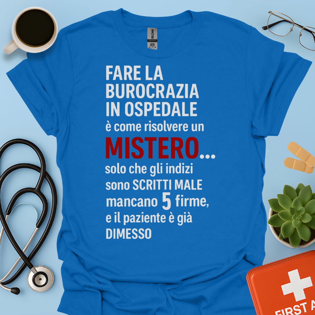 Burocrazia Clinica: Livello Esperto Ospedale Divertente Maglietta