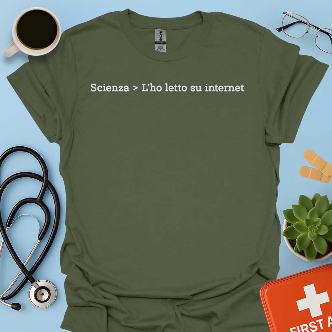 La scienza > L'ho letto su internet - Infermieri Medici Specializzandi Maglietta