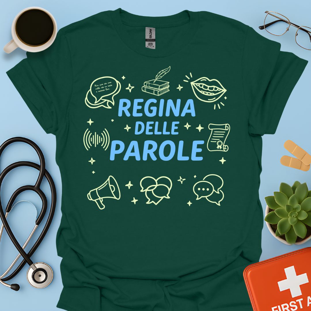 Regina delle Parole - Maglietta Logopedista
