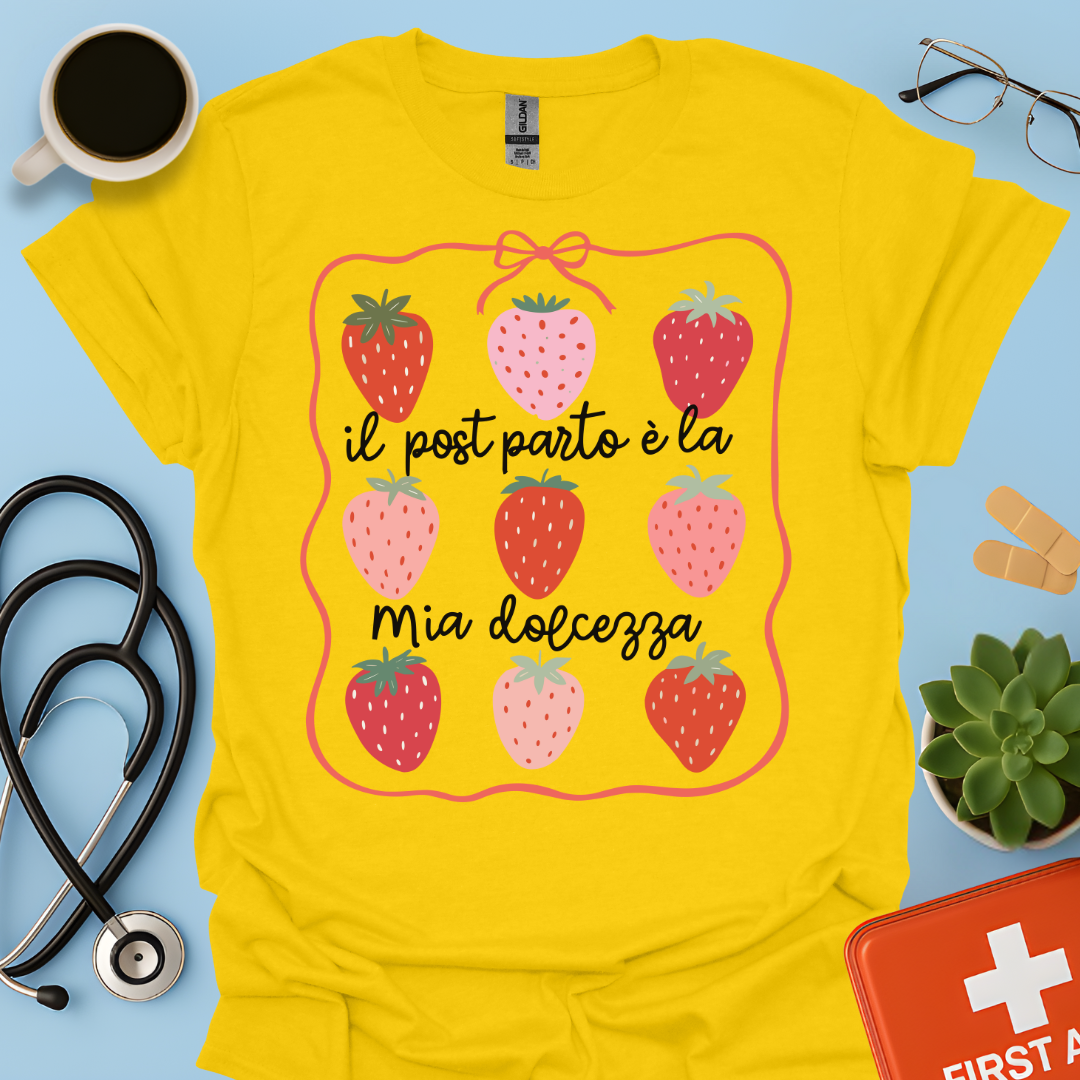 Il post parto è la mia dolcezza - Infermiera del post parto Maglietta