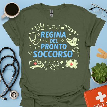 Regina del Pronto Soccorso - Maglietta Medico d'Urgenza