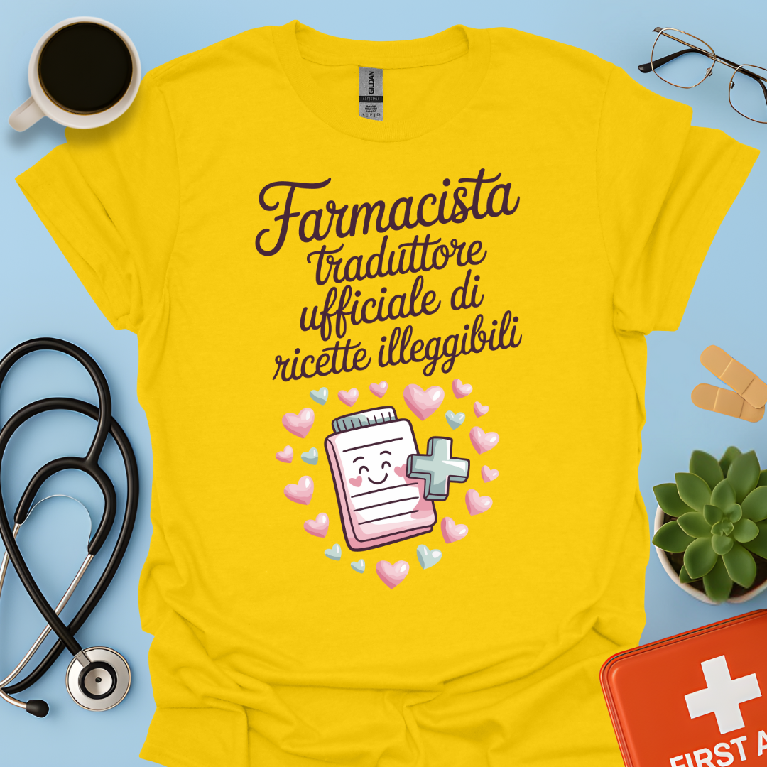 Farmacista traduttore ufficiale di ricette illeggibili — Farmacista Donna Maglietta