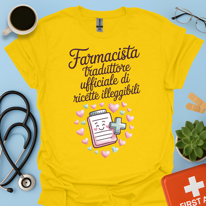 Farmacista traduttore ufficiale di ricette illeggibili — Farmacista Donna Maglietta