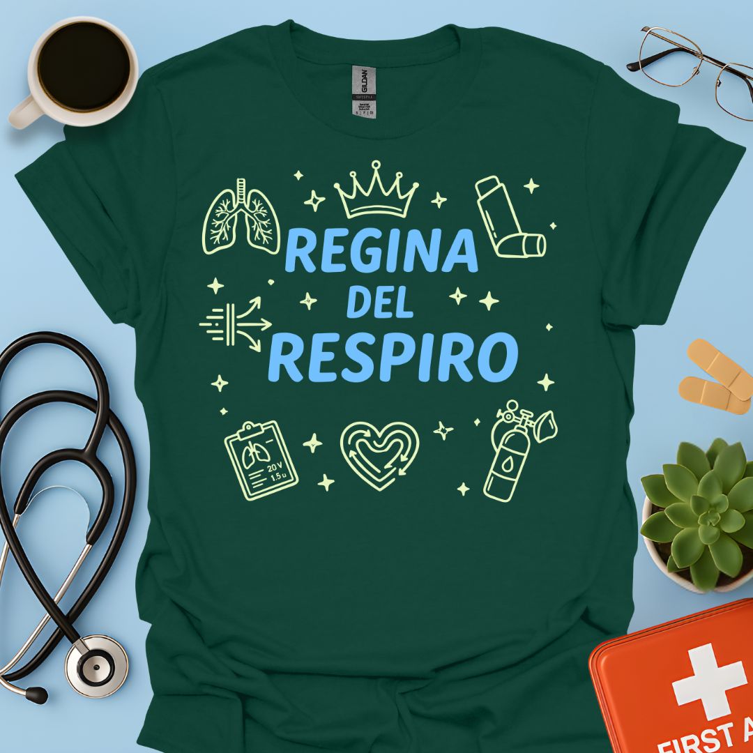 Regina del Respiro - Maglietta Pneumologia e Fisiopatologia Respiratoria