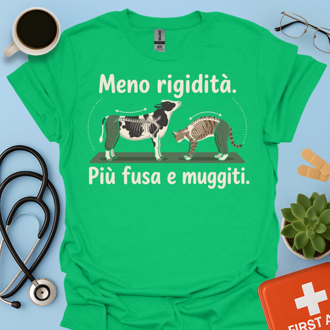 Maglietta Fisioterapista Divertente – L'esercizio Gatto-Mucca