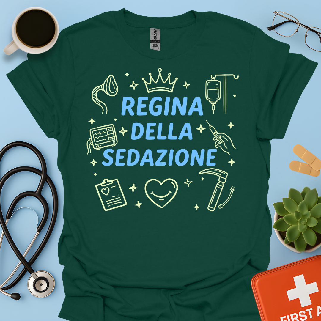 Regina della Sedazione - Maglietta Anestesista e Rianimatrice