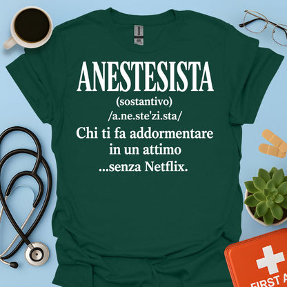 Maglietta Definizione di Anestesista