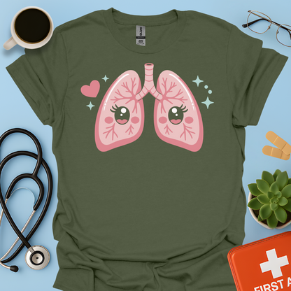 Disegno Dei Polmoni Carini - Medico Maglietta