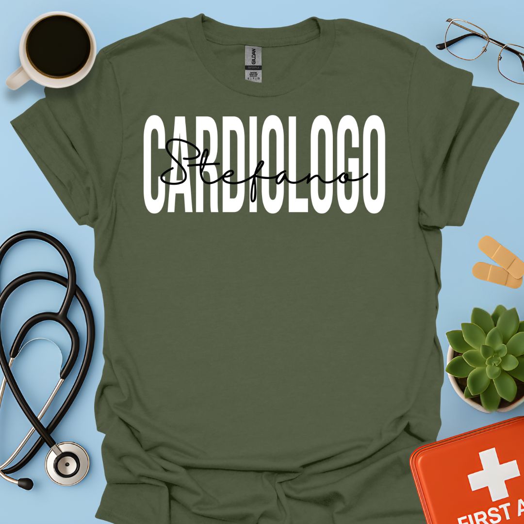 Cardiologia Maglietta Cardiologo Personalizzata