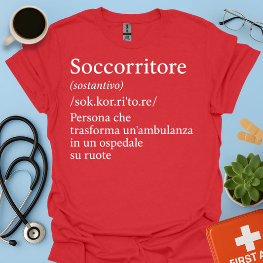 Definizione Soccorritore Ambulanza 118 Maglietta