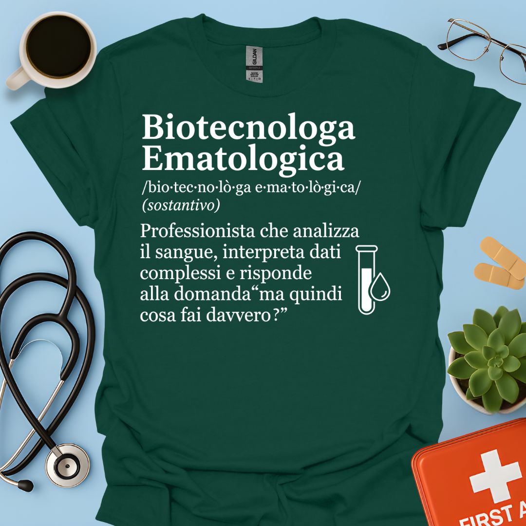 Maglietta Biotecnologa Ematologica