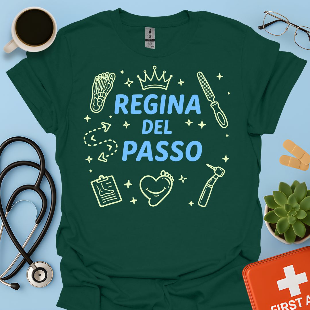 Regina del Passo - Maglietta Podologia e Cura del Piede