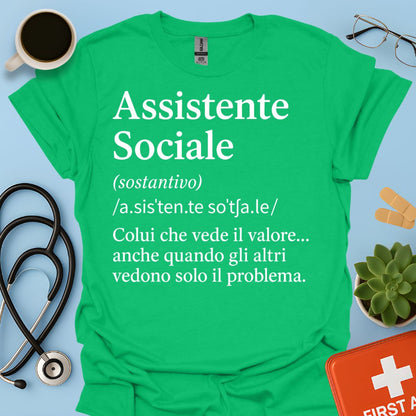 Maglietta Definizione Assistente Sociale