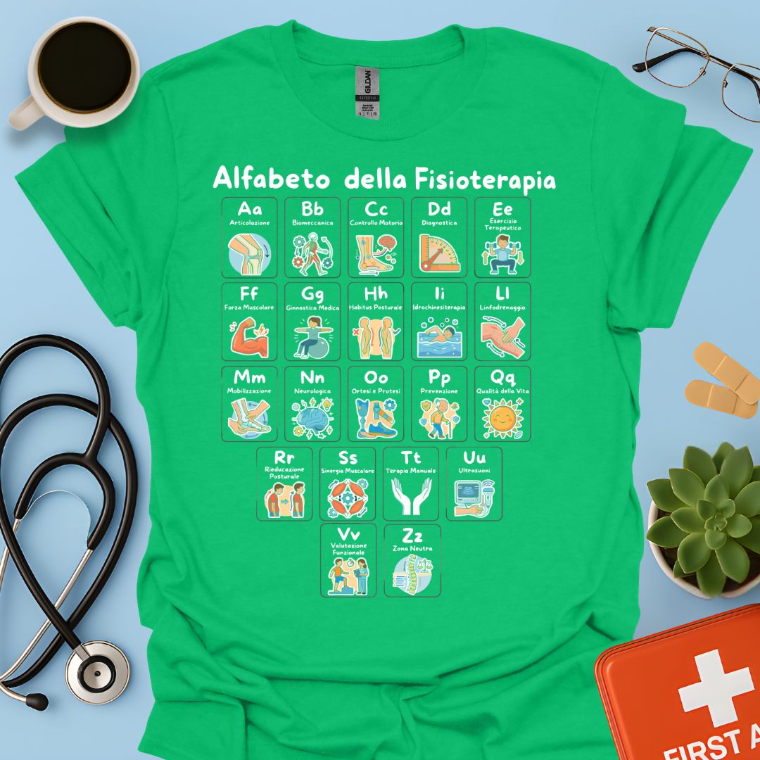 Maglietta Alfabeto Fisioterapia