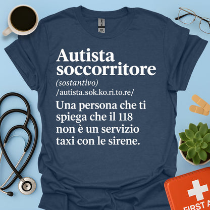 Maglietta Autista Soccorritore 118 – Regalo Divertente Ambulanza