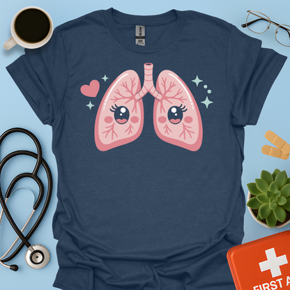 Disegno Dei Polmoni Carini - Medico Maglietta