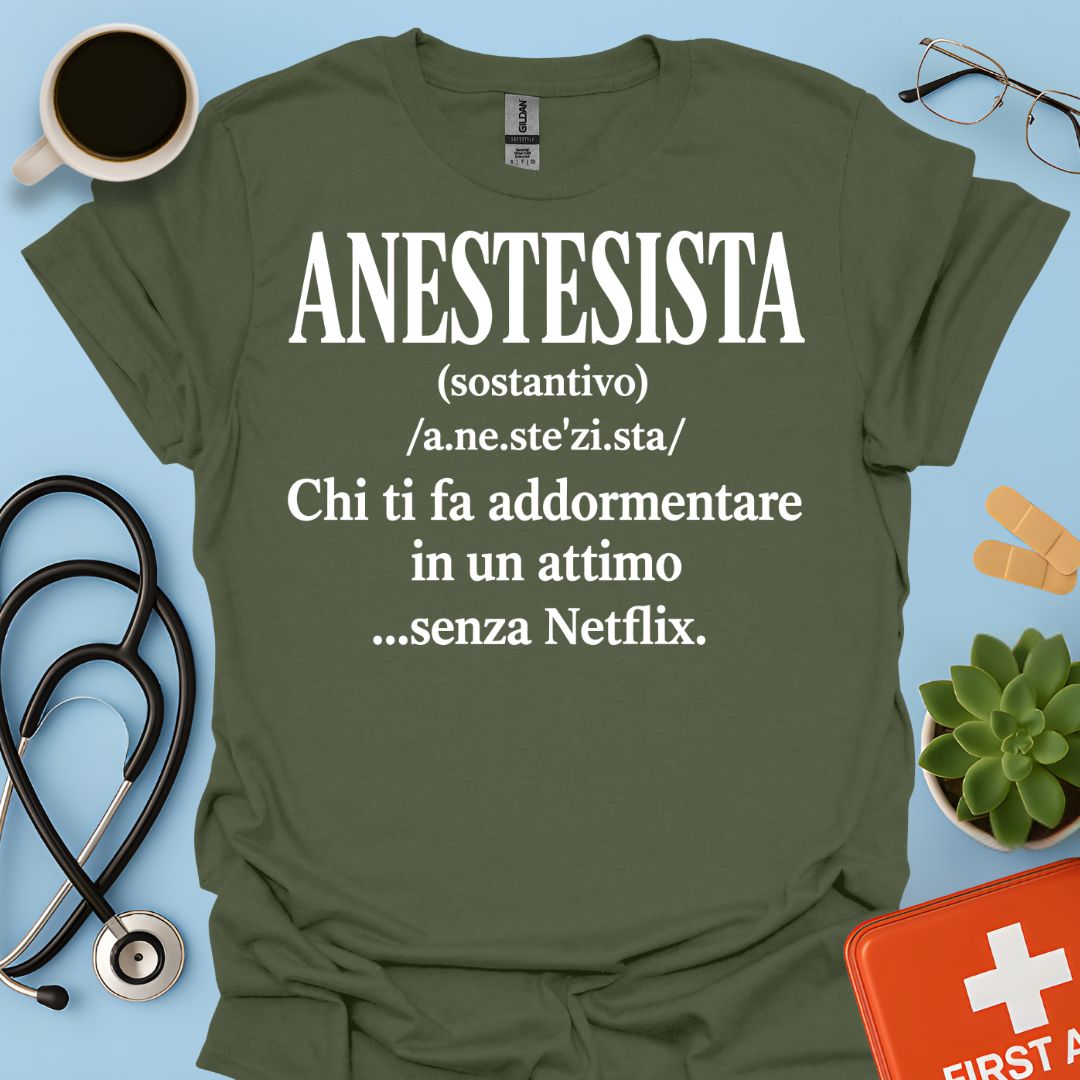 Maglietta Definizione di Anestesista