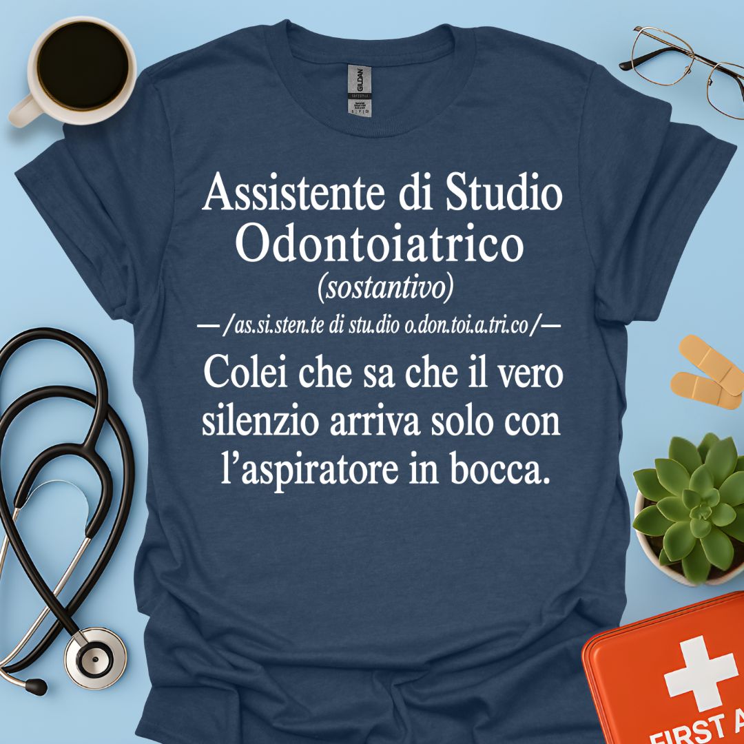 Maglietta Definizione ASO – Regalo Divertente Assistente Studio Odontoiatrico