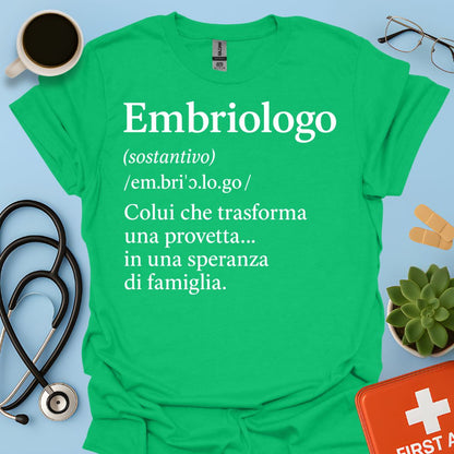 Maglietta Definizione Embriologo