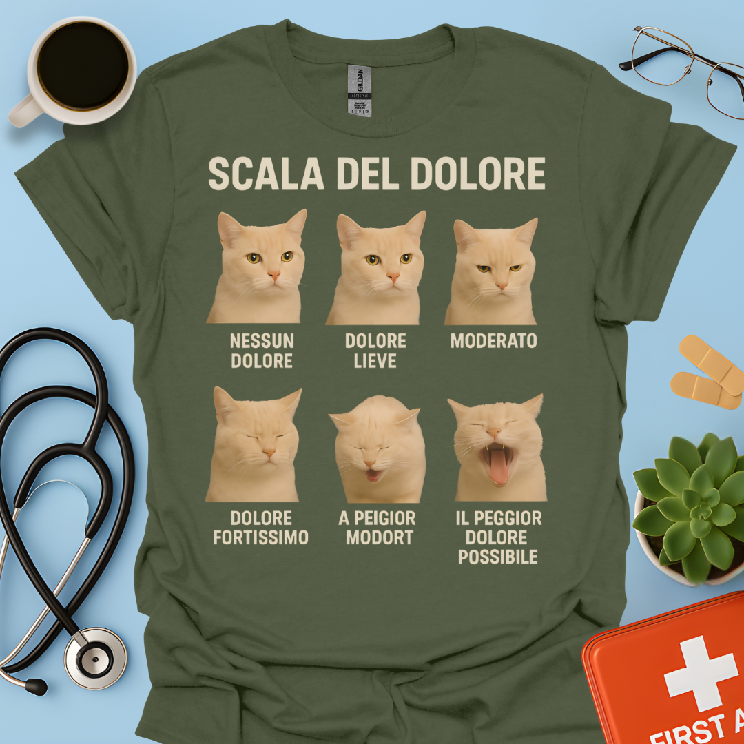 Scala del Dolore dei Gatti - Infermiera Anestesista Maglietta